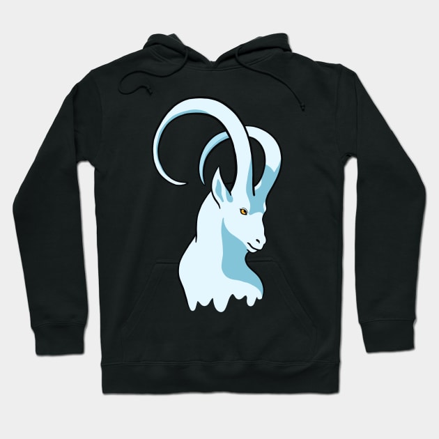 Capricorn Zodiac Sign - Blue Goat Hoodie by isstgeschichte